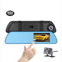 Load image into Gallery viewer, Rétroviseur voiture DVR caméra Dash Cam enregistreur vidéo Full HD 1080P 4.3 pouces