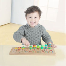 Load image into Gallery viewer, Tableau d’enseignement des mathématiques en bois