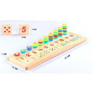 Tableau d’enseignement des mathématiques en bois