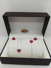 Load image into Gallery viewer, Ensemble coeur d&#39;Argent 925
